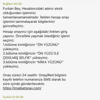 Kimlik Bilgisi Talebi Ve Para İadesi Sorunu