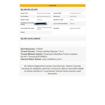 Yatırdığım Para Hesabıma Geçmedi Ve İade Yapılmadı