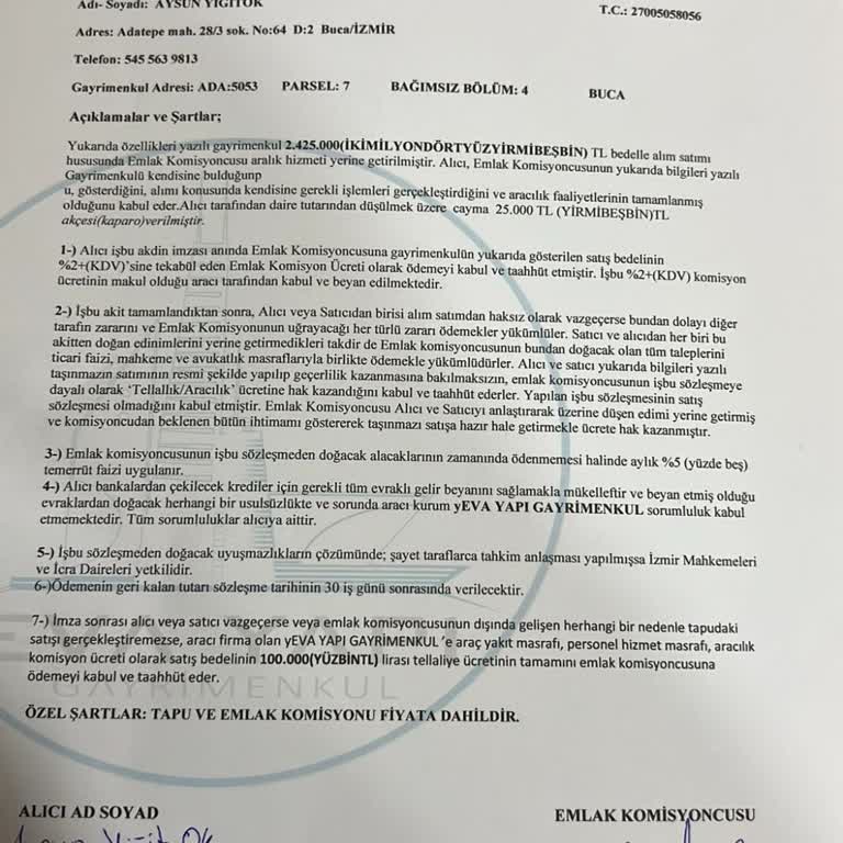 Satışta Yanıltıcı Bilgi Ve Verilmeyen Sözler: Yeva Yapı'dan Mağduriyet