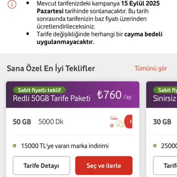 Uzun Süreli Vodafone Müşterisine Uygun Fiyatlı Tarife Sunulmuyor