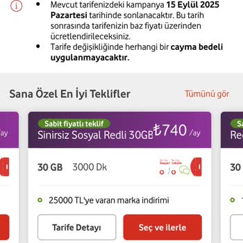 Uzun Süreli Vodafone Müşterisine Uygun Fiyatlı Tarife Sunulmuyor