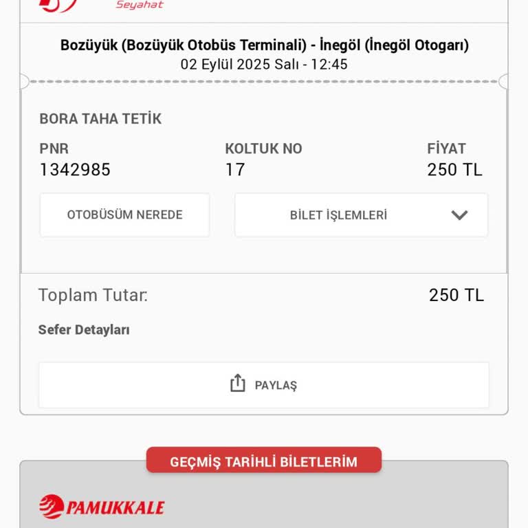 Otobüs Terminale Uğramadı Bilet Ücretim İade Edilmedi