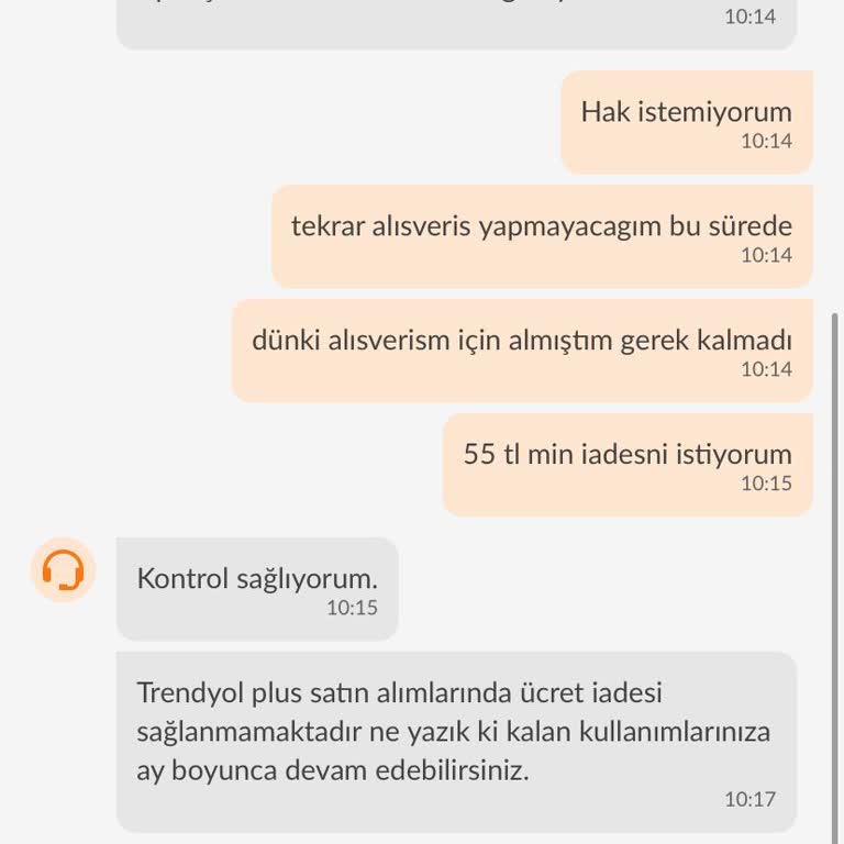 Trendyol Plus Üyeliği İptali Ve Ücret İadesi Sorunu