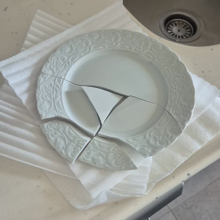 Çeyiz İçin Alınan Yemek Takımında Kırık Tabak Ve Değişim Sorunu