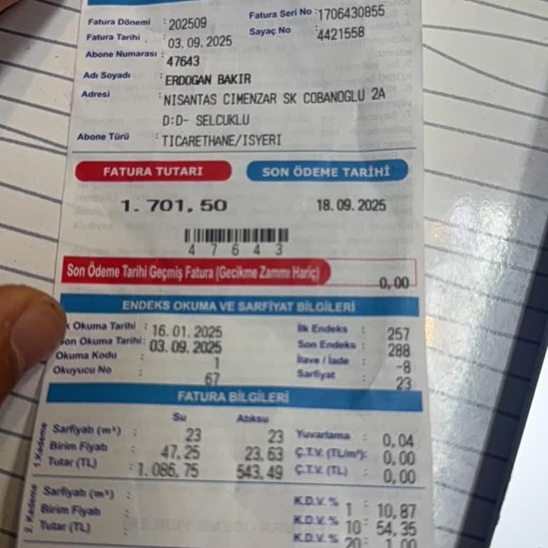 Beklenmeyen Yüksek Su Faturası Ve Faturalandırma Sorunu