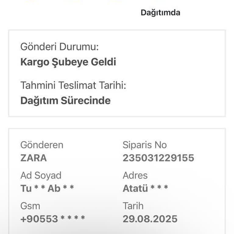 Kargo Teslimatında Yaşanan Aksaklık Ve Şeffaflık Eksikliği Nedeniyle Mağduriyet