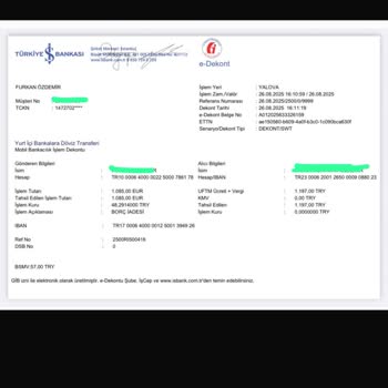 Acil Dava İçin Beklediğim SWIFT Transferleri 1 Haftadır Hesabıma Geçmedi