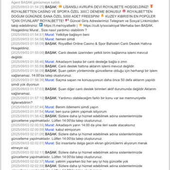 Royalbet'te Çekim Talebim Nedensiz Reddedildi, Bakiyem Sıfırlandı