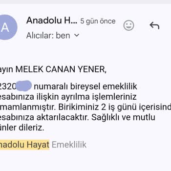 Bireysel Emeklilik İadem Gecikti, Müşteri Hizmetleri Sorunumu Çözmüyor