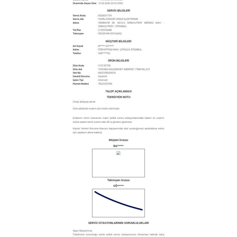 Vestel Servisi Televizyonumu Uygun Olmayan Kutu İle Taşıdı, Endişeliyim!