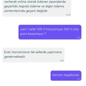 Kampanya Koşulları Değişti, Hak Ettiğim Chip Para Yüklenmedi