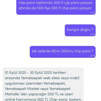 Kampanya Koşulları Değişti, Hak Ettiğim Chip Para Yüklenmedi