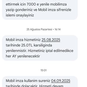 Mobil İmza Yenileme Sorunu Nedeniyle İşlemlerim Aksıyor Çözüm Sunulmuyor