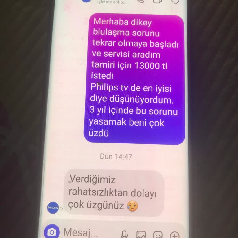 Kısa Sürede Arızalanan Televizyon İçin Yüksek Onarım Ücreti Ve Destek Eksikliği