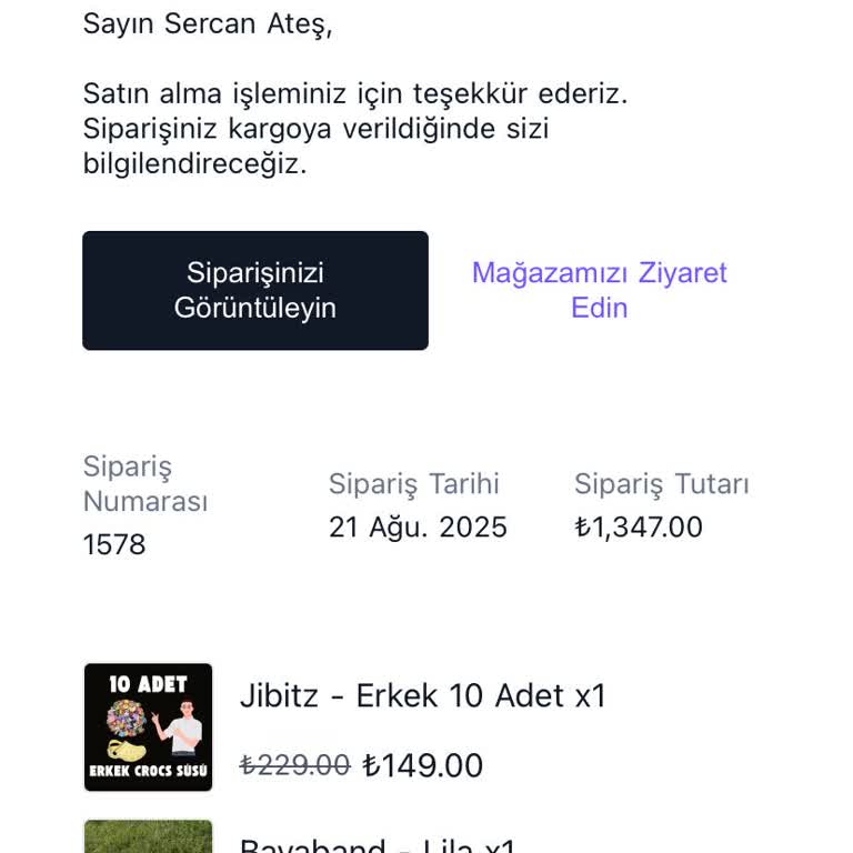 Eksik Gönderilen Crocs Terlik İçin Çözüm Bekliyorum