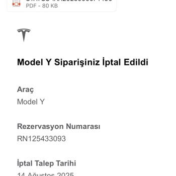 Tesla'dan İptal Edilen Siparişin Ücreti 21 Gündür İade Edilmedi