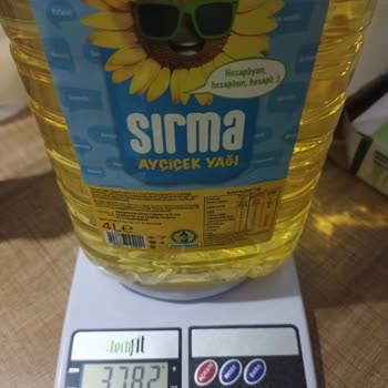 Sırma Yağ Aldığım Ayçiçek Yağında Eksik Gramaj Mağduriyeti Yaşadım
