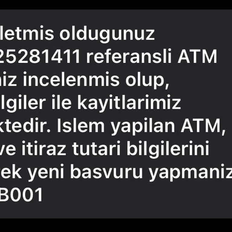 ATM'de Kalan Paranın İadesinde Yaşanan Sorun Ve Mağduriyet