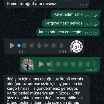 Yanlış Ve Kalitesiz Ürün, İade Talebim Reddedildi Müşteri Hizmetleri İlgisiz Kaldı