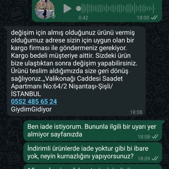 Yanlış Ve Kalitesiz Ürün, İade Talebim Reddedildi Müşteri Hizmetleri İlgisiz Kaldı