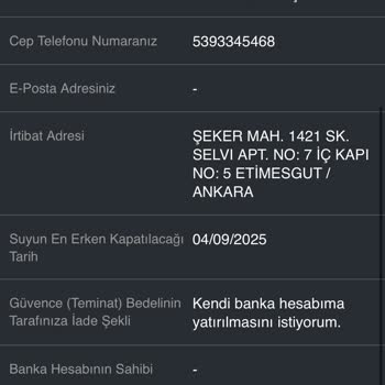 Su Aboneliği İptali Ve Ücret İadesi Sürecinde Yaşanan Mağduriyet