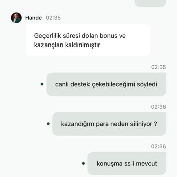 Kazancım Hesabımdan Çekim Sonrası Silindi Ve Açıklama Yapılmadı