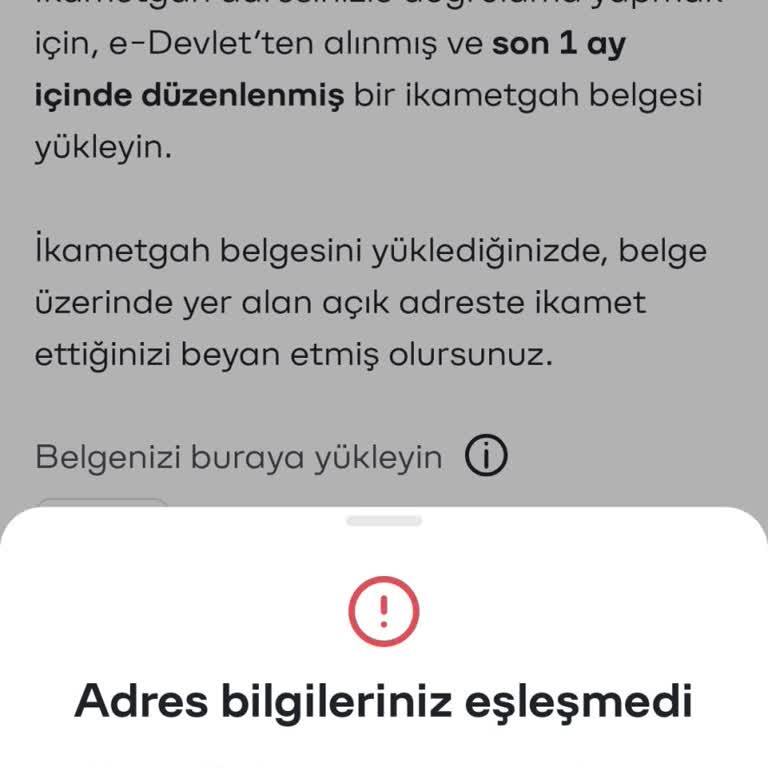 Paribu'da Adres Güncelleme Sorunu Nedeniyle İşlem Yapamıyorum