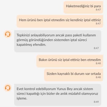 Trendyol'da Ürün Ve Pass Haklarım İptal Edildi, İade Yapılmadı