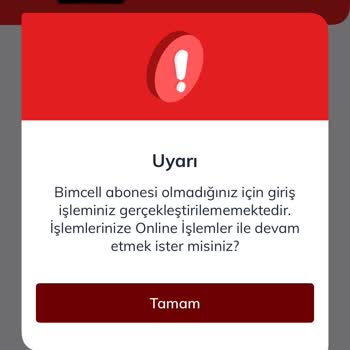 Bimcell Mobil Uygulama Ve TL Yükleme Sorunu Çözülmüyor