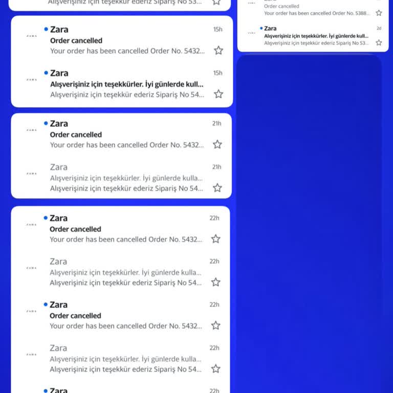 Zara'da Sürekli Sipariş İptali Ve Çözülmeyen Alışveriş Sorunu