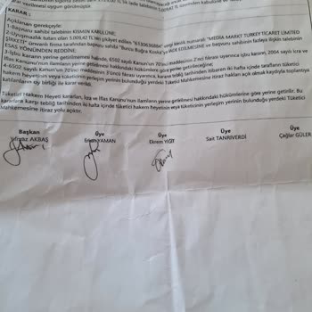 Hakem Heyeti Kararına Rağmen Ücret İadem Yapılmıyor Mağdur Ediliyorum