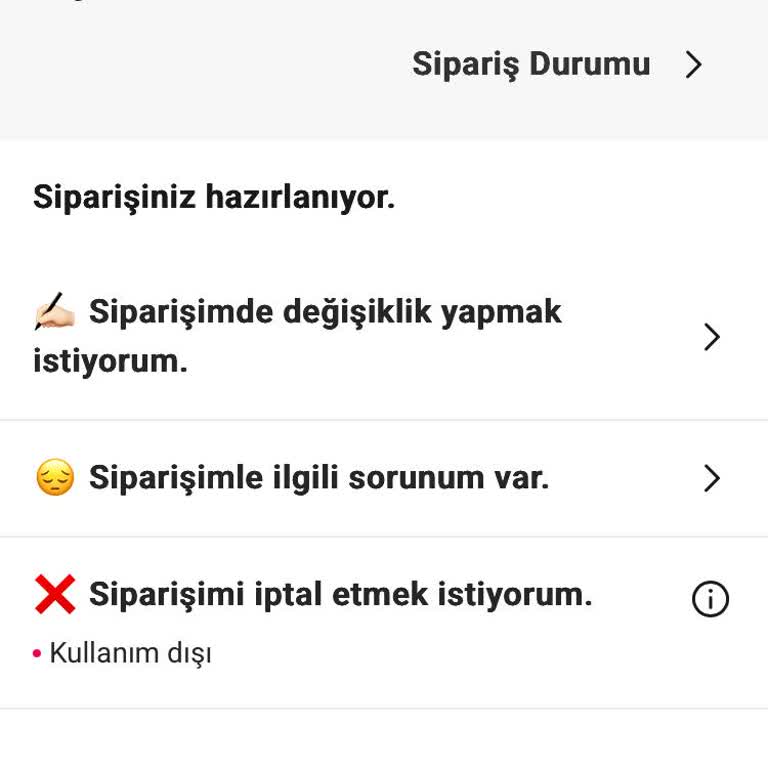 Bir Saatten Fazla Beklenen Sipariş Ve İade Talebi