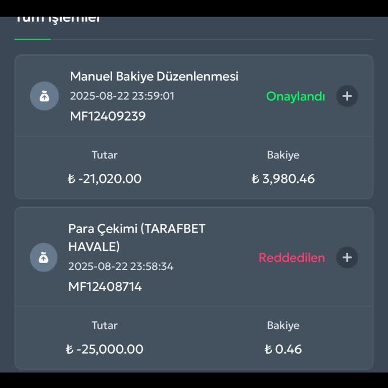 Tarafbet Çekim Taleplerim Gerekçesiz İptal Edildi, Mağduriyetim Giderilmiyor!