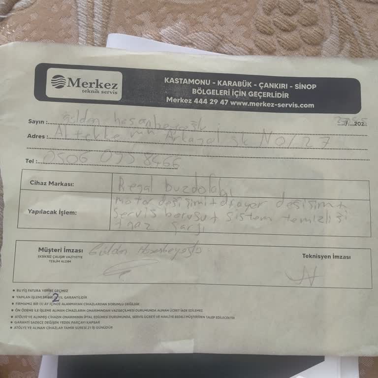 Regal Buzdolabı Arızası Sonrası Yetersiz Servis Ve Mağduriyet