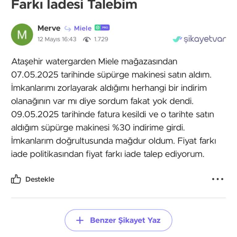 Aylarca Geciken İade Ve Sürekli Oyalama Nedeniyle Güven Kaybı