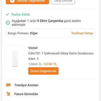 Vestel Derin Dondurucu Tekrarlayan Arızası Ve Mağduriyet: Ürün Değişimi Ve Zarar Tazmini Talebi