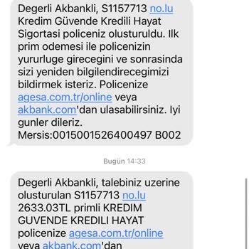 Akbank Aynı Gün İptal Edilen Kredide Yüksek Kesinti ve Sigorta İadesi Sorunu
