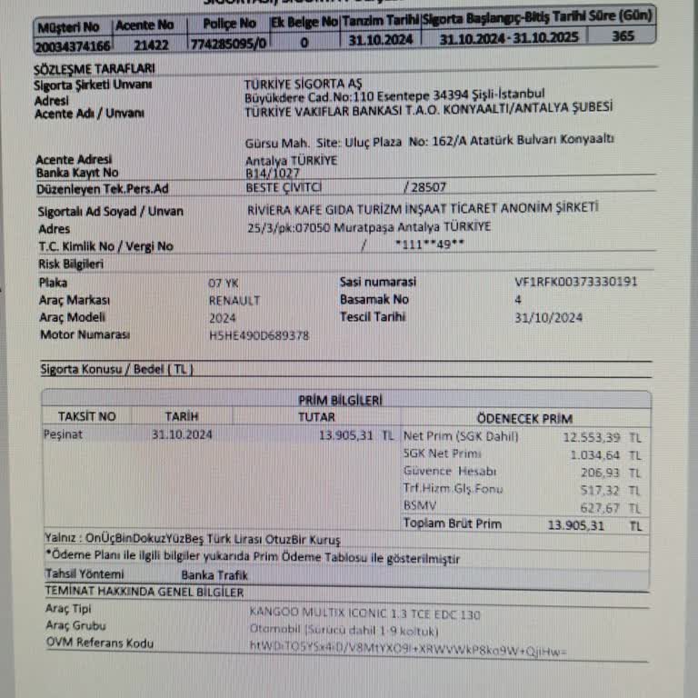 Sigorta Zeyil İşlemi Gecikti, Mağduriyet Yaşıyorum
