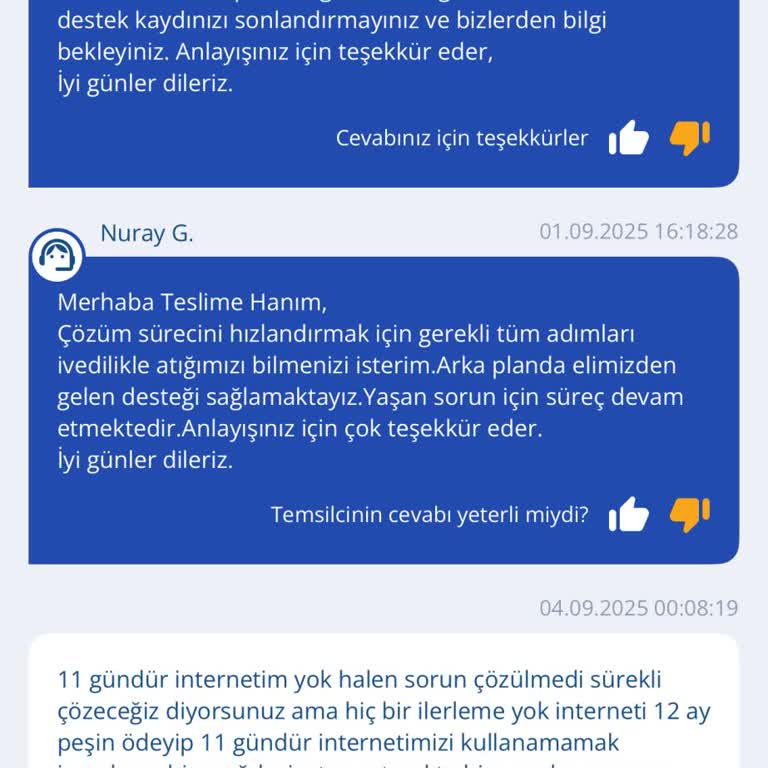 11 Gündür Süren İnternet Kesintisi Ve Müşteri Hizmetlerinden Yanıt Alamamak