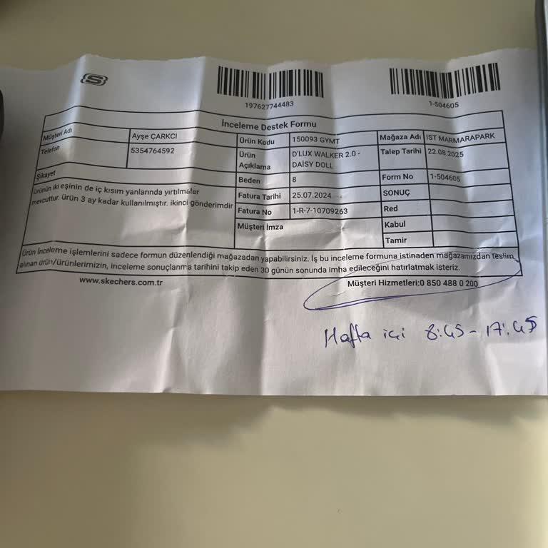 Yüksek Fiyata Aldığım Skechers Ayakkabı Kısa Sürede Yıprandı, Değişim Talebim Reddedildi