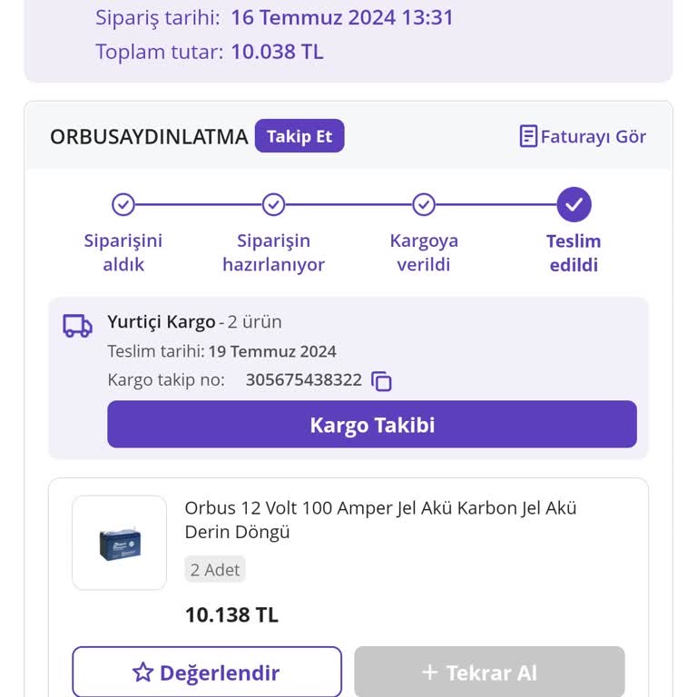 N11 Yeni Alınan Aküler Kısa Sürede Güç Kaybetti, Değişim Talep Ediyorum!