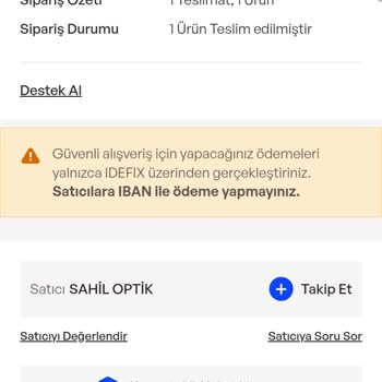 Sahte Olduğunu Düşündüğüm Ray Ban Gözlük İçin İade Talebim Reddedildi