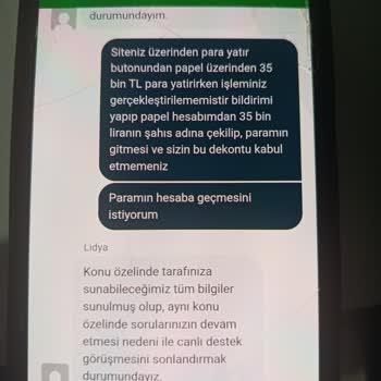 Bets10 Papel Yatırımında 35.000 TL Kayboldu, Müşteri Hizmetlerinden Çözüm Alamadım
