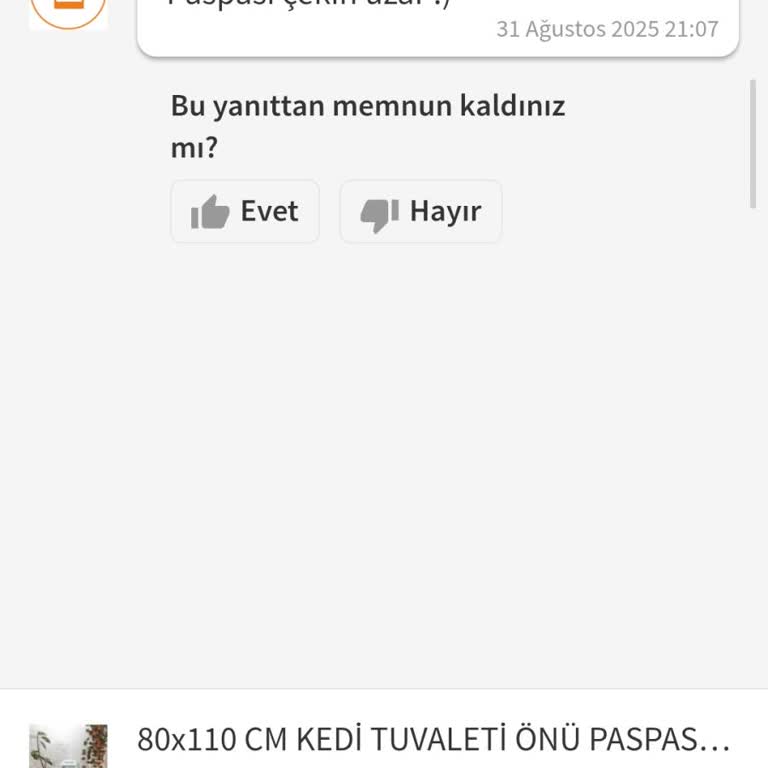 Yanlış Ölçüde Gönderilen Ürün Ve Satıcı İlgisizliği Nedeniyle Mağduriyet