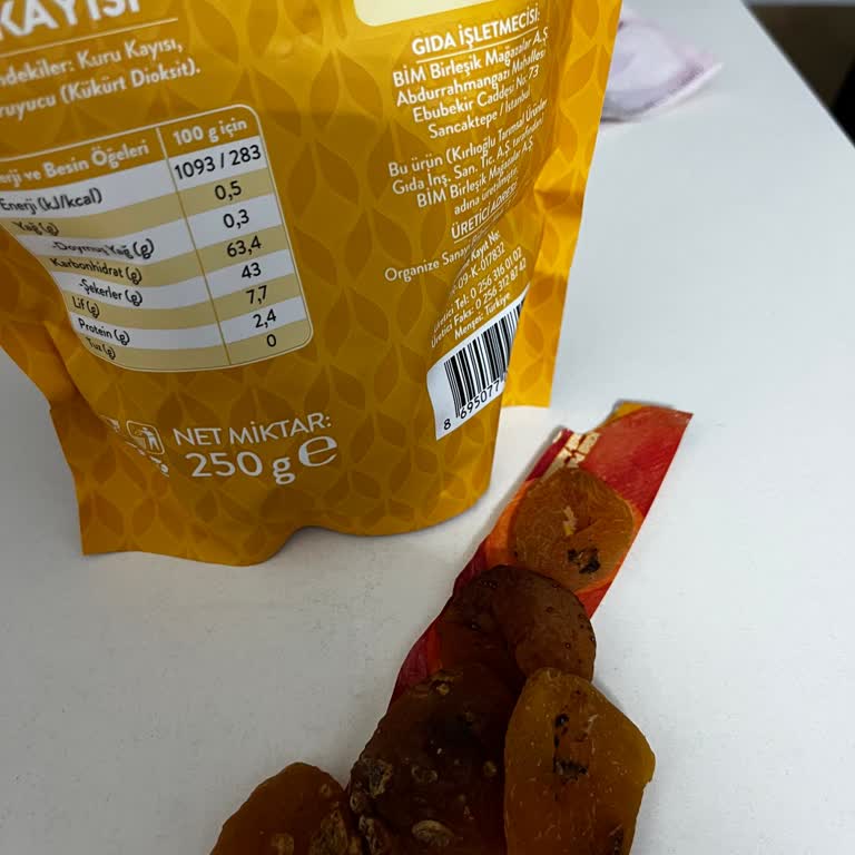 Aldığım Kuru Kayısı Paketinde Bozuk Ürünlerle Karşılaştım