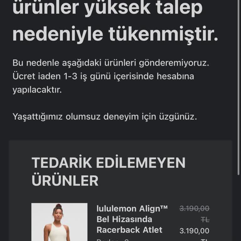 Stokta Olmayan Ürünün Satışı Ve İptal Edilen Siparişte Ücret İadesi Sorunu