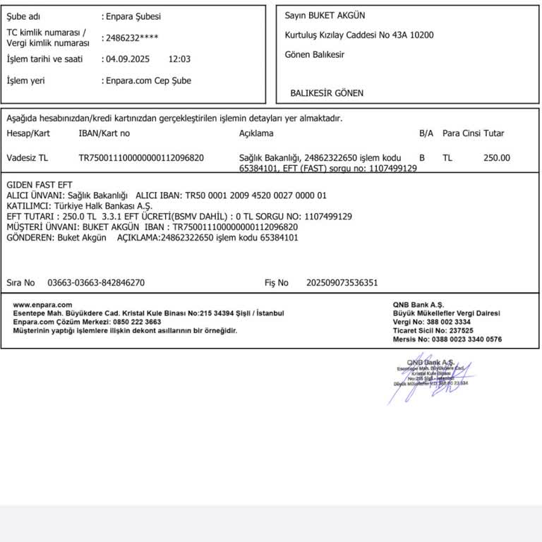 E-nabız'da Ödeme Yapıldığı Halde Rapor Çıktısı Alamıyorum