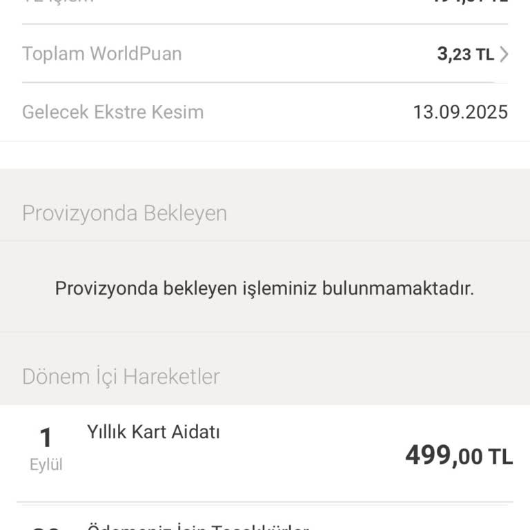Kullanmadığım Kredi Kartı İçin 499 TL Aidat Ücreti Yansıtıldı İade İstiyorum