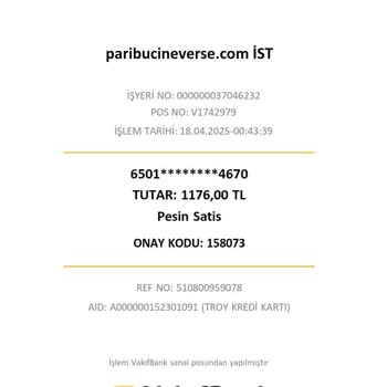 Paribucineverse İki Kez Çekim Yaptı Bilet Ve Ücret İadesi Yapılmadı