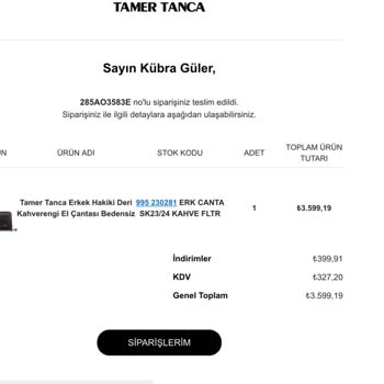 Sipariş Edilen Çantanın Eksik Ve Kullanılmış Gibi Teslim Edilmesi, Paketleme Sorunu Ve Fatura Tutarsızlığı